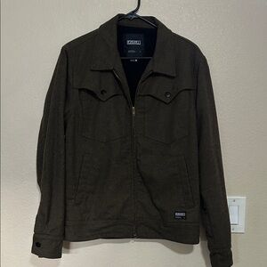 Men's Brown Wool Blend Jacket